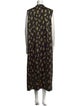 Vince Floral Print Midi Length Dress