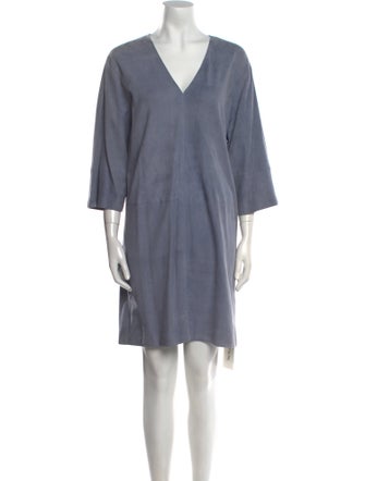 Vince Lamb Leather Mini Dress