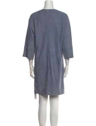 Vince Lamb Leather Mini Dress