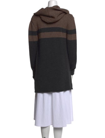 Vince Striped Open Front Sweater