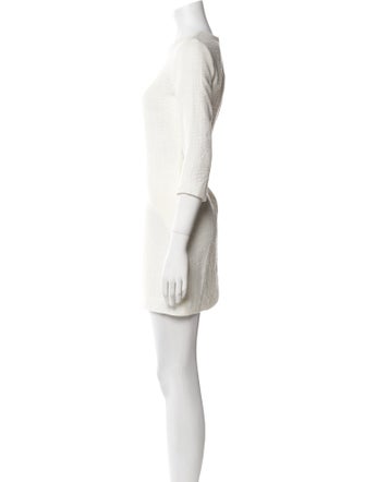 Vince Bateau Neckline Mini Dress