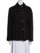 Vince Wool Plaid Print Jacket