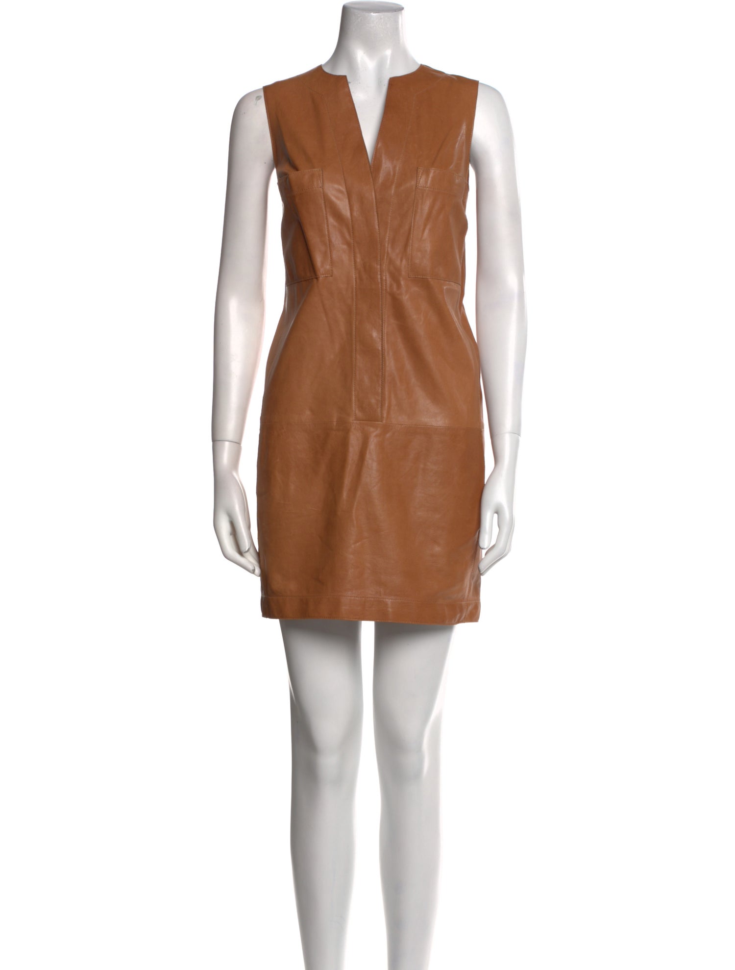 Vince Leather Mini Dress