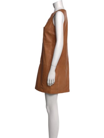 Vince Leather Mini Dress