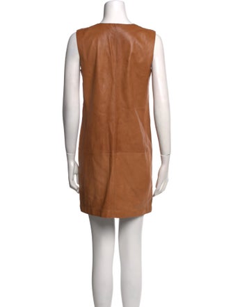 Vince Leather Mini Dress