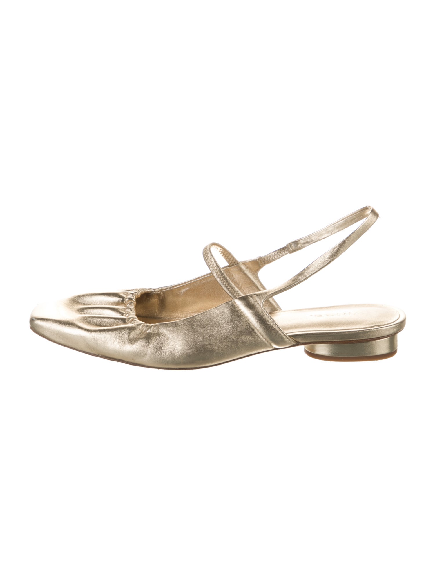 Vince Leather Slingback Flats