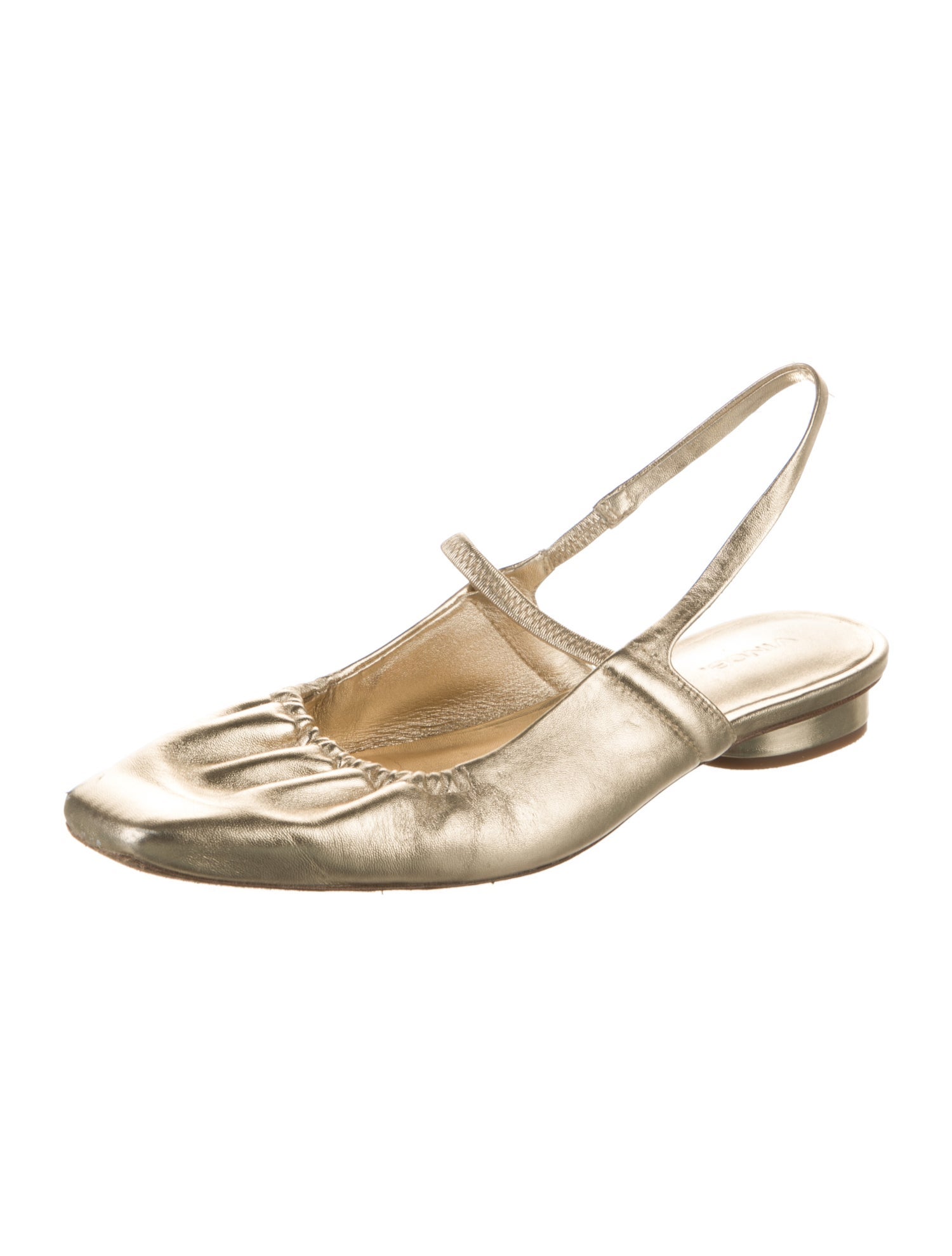 Vince Leather Slingback Flats