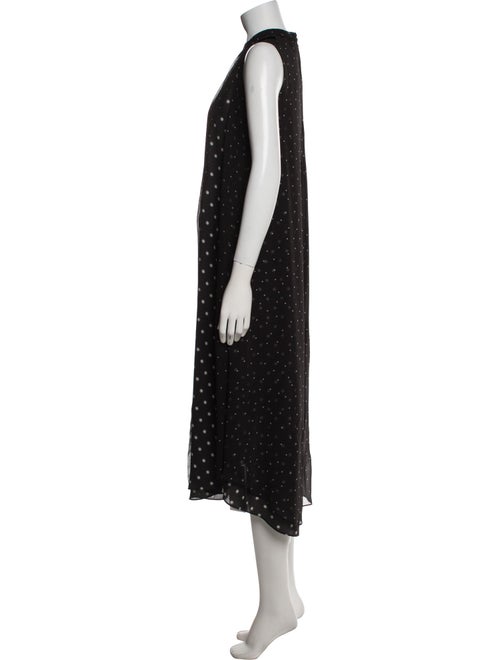 Vince Polka Dot Print Long Dress