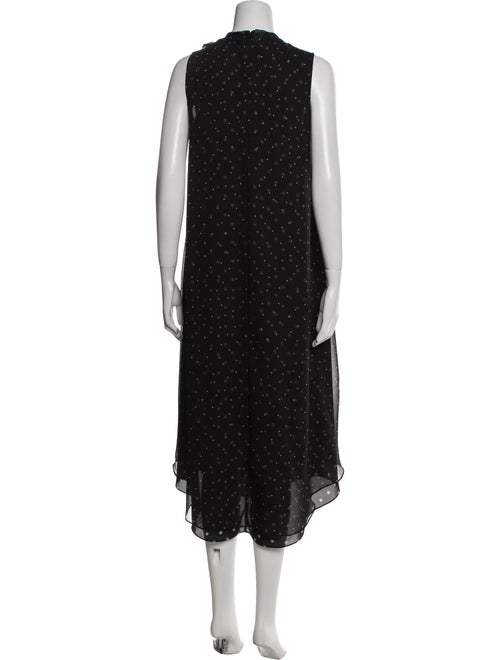 Vince Polka Dot Print Long Dress