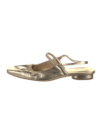 Vince Leather Slingback Flats