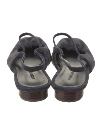 Vince Leather Slingback Flats