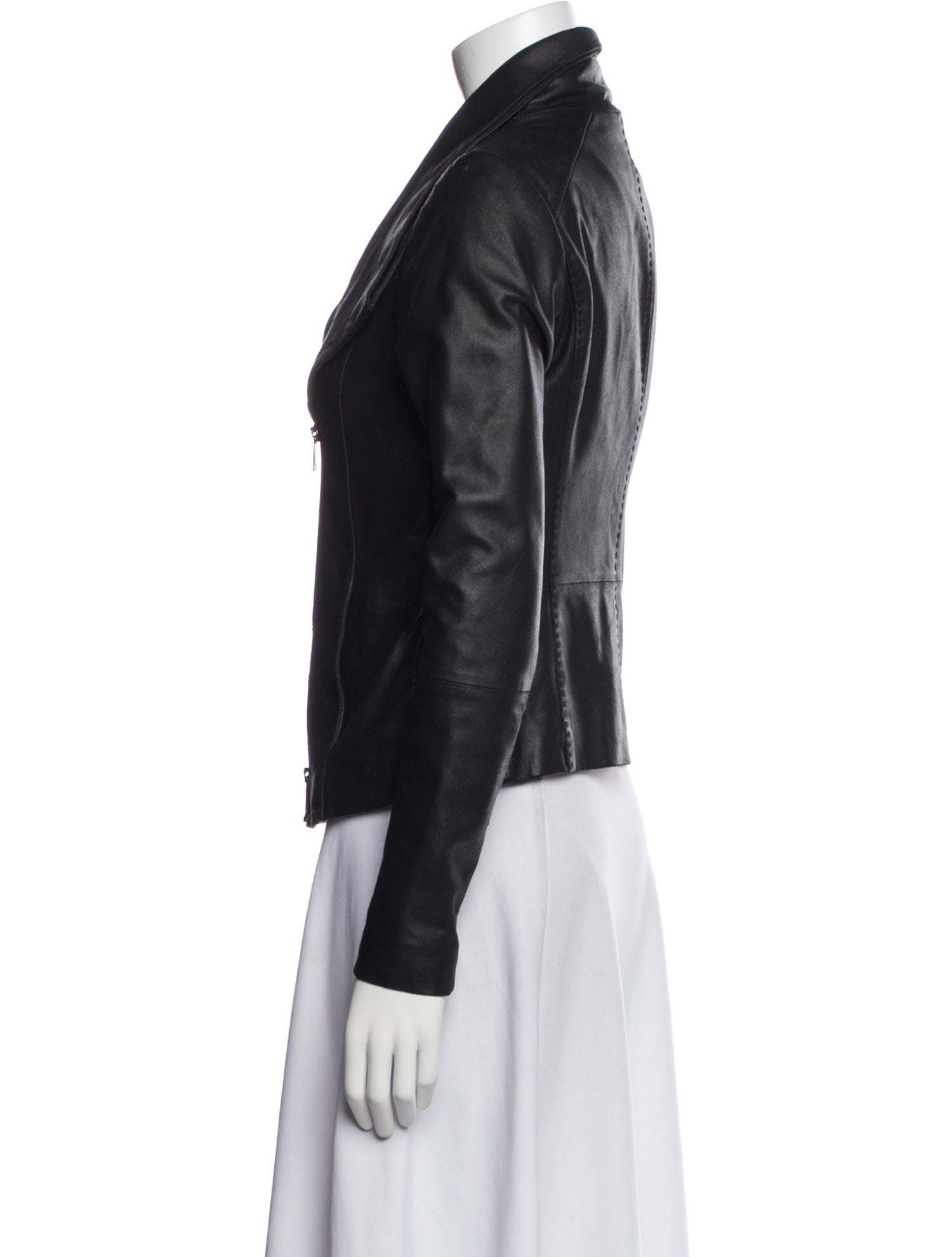Vince Goat Leather Biker Jacket