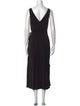 Vince V-Neck Midi Length Dress