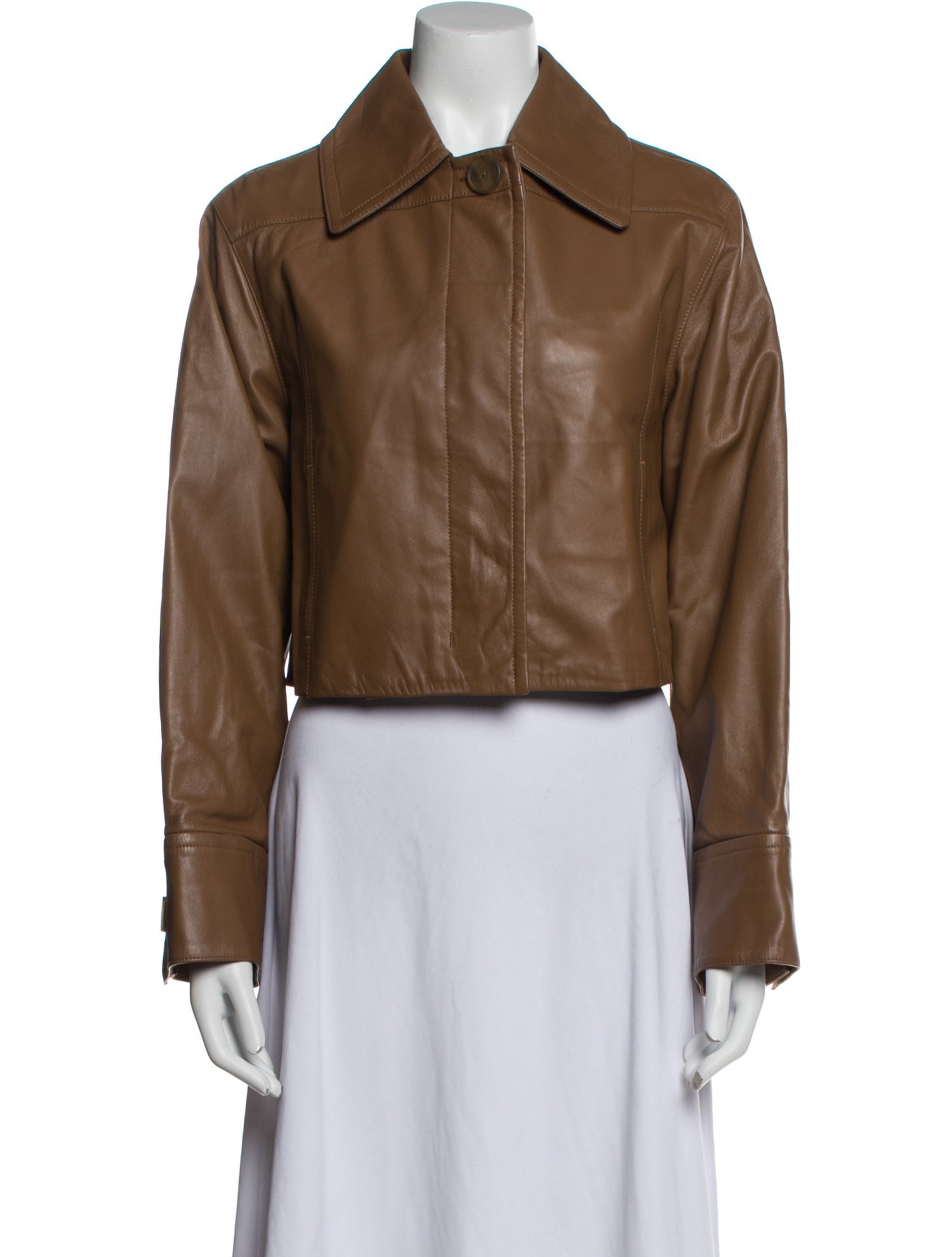 Vince Lamb Leather Biker Jacket