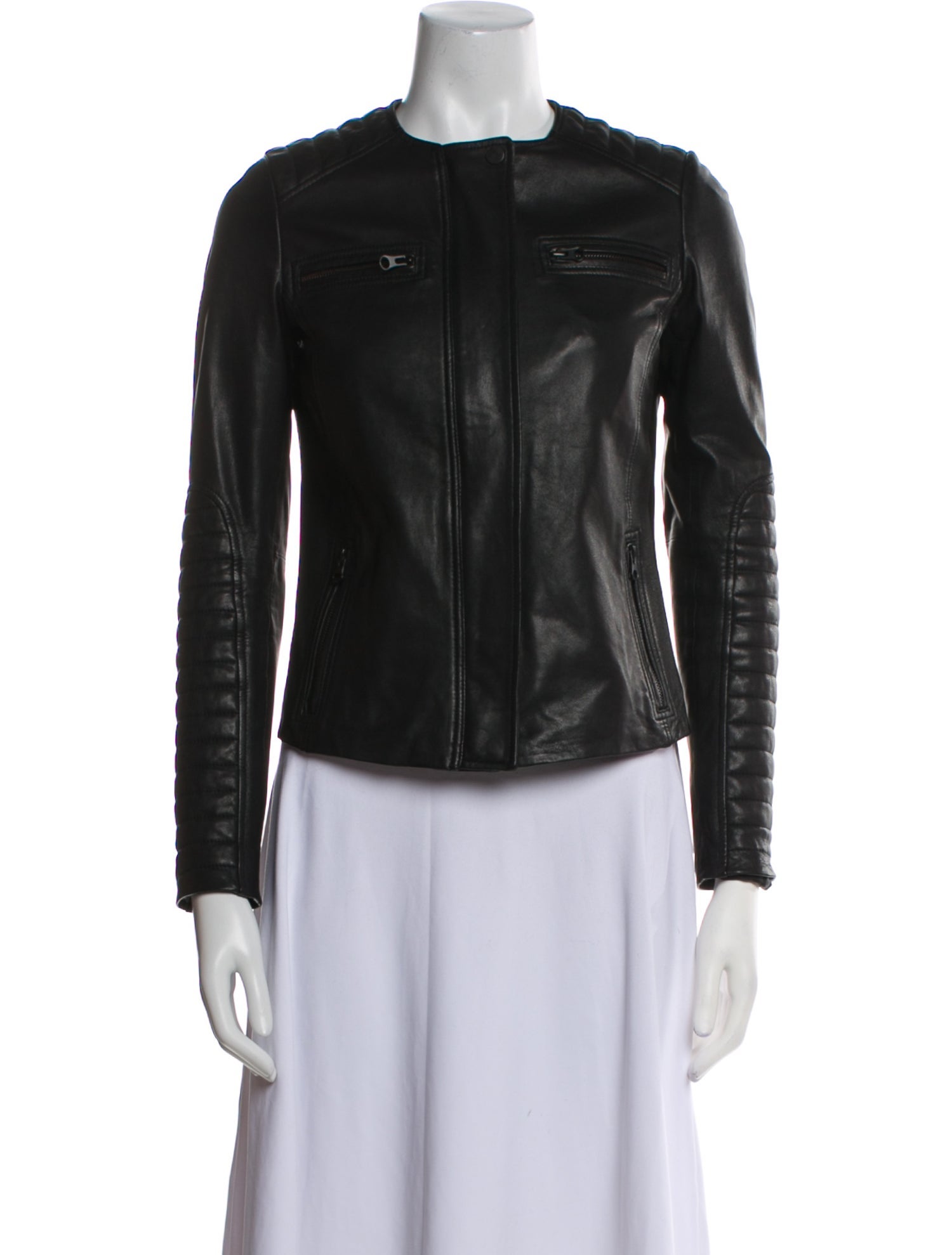 Vince Leather Biker Jacket