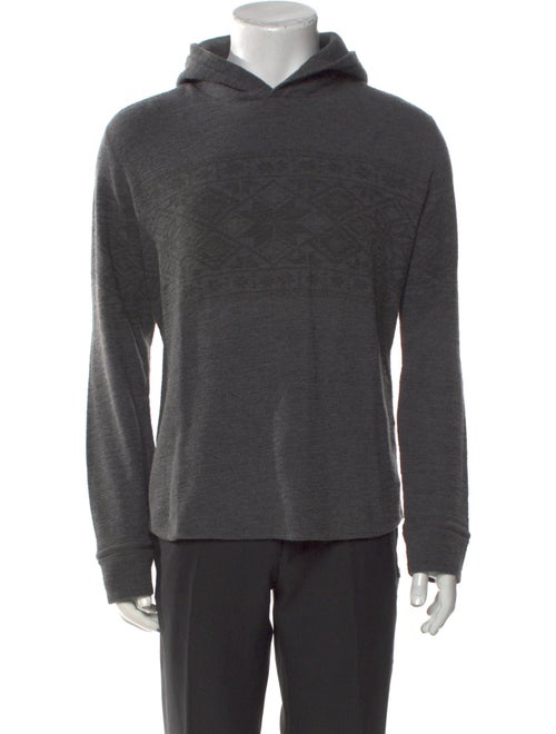 Vince Graphic Print Crew Neck Hoodie