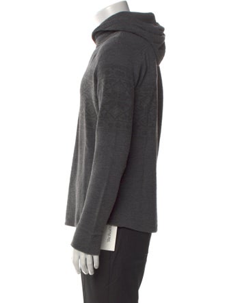 Vince Graphic Print Crew Neck Hoodie