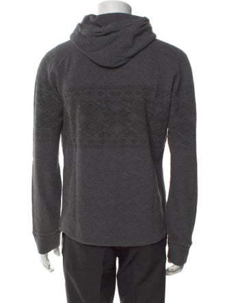 Vince Graphic Print Crew Neck Hoodie