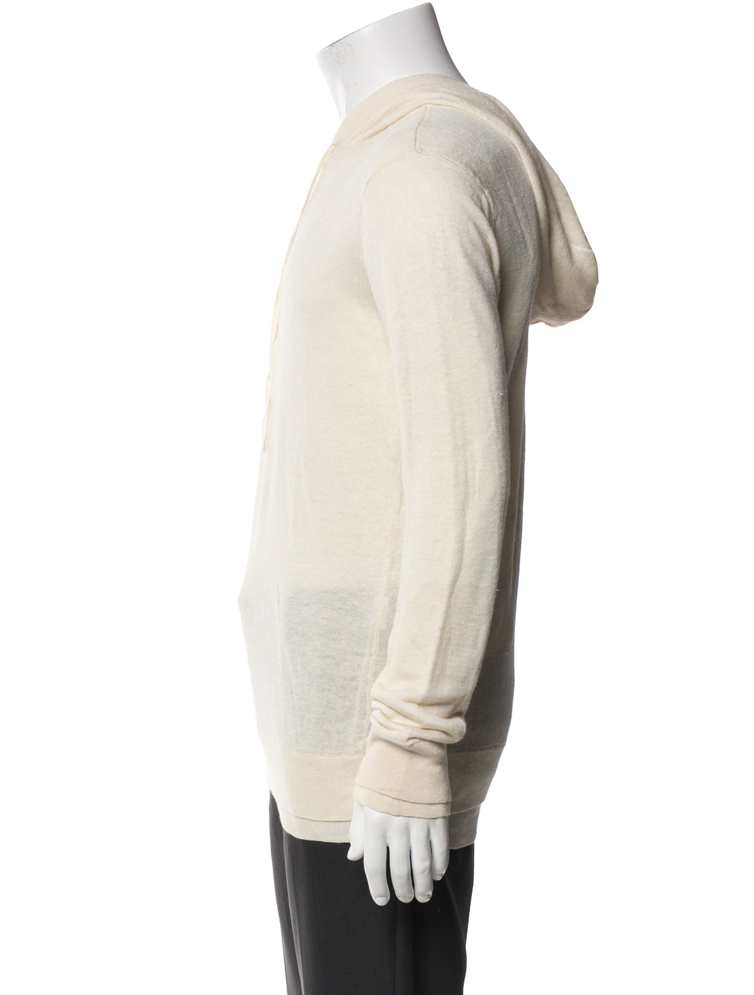 Vince Linen Mock Neck Polo Sweater