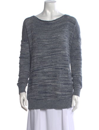 Vince Striped Scoop Neck Sweater