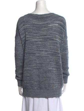 Vince Striped Scoop Neck Sweater
