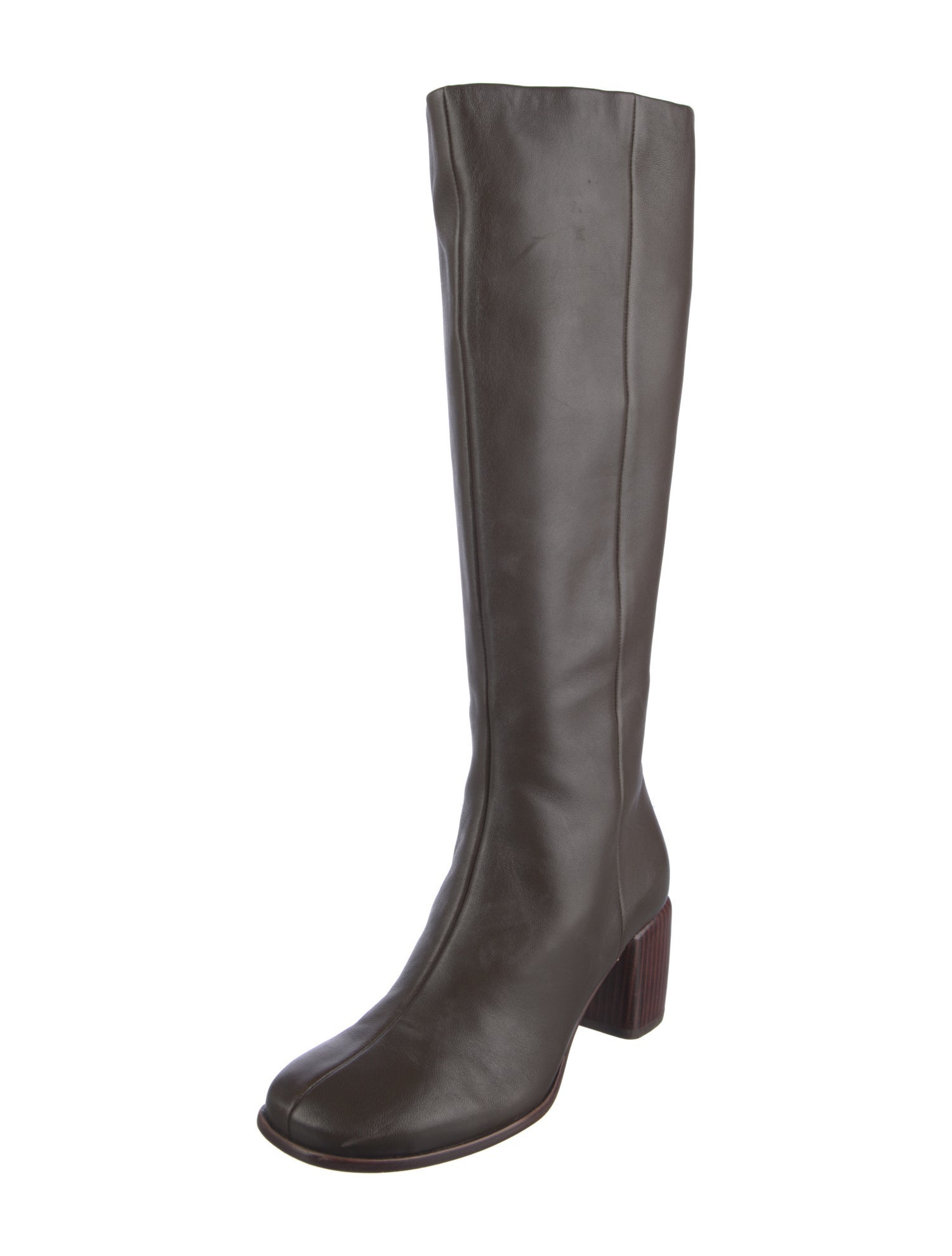 Vince Leather Riding Boots