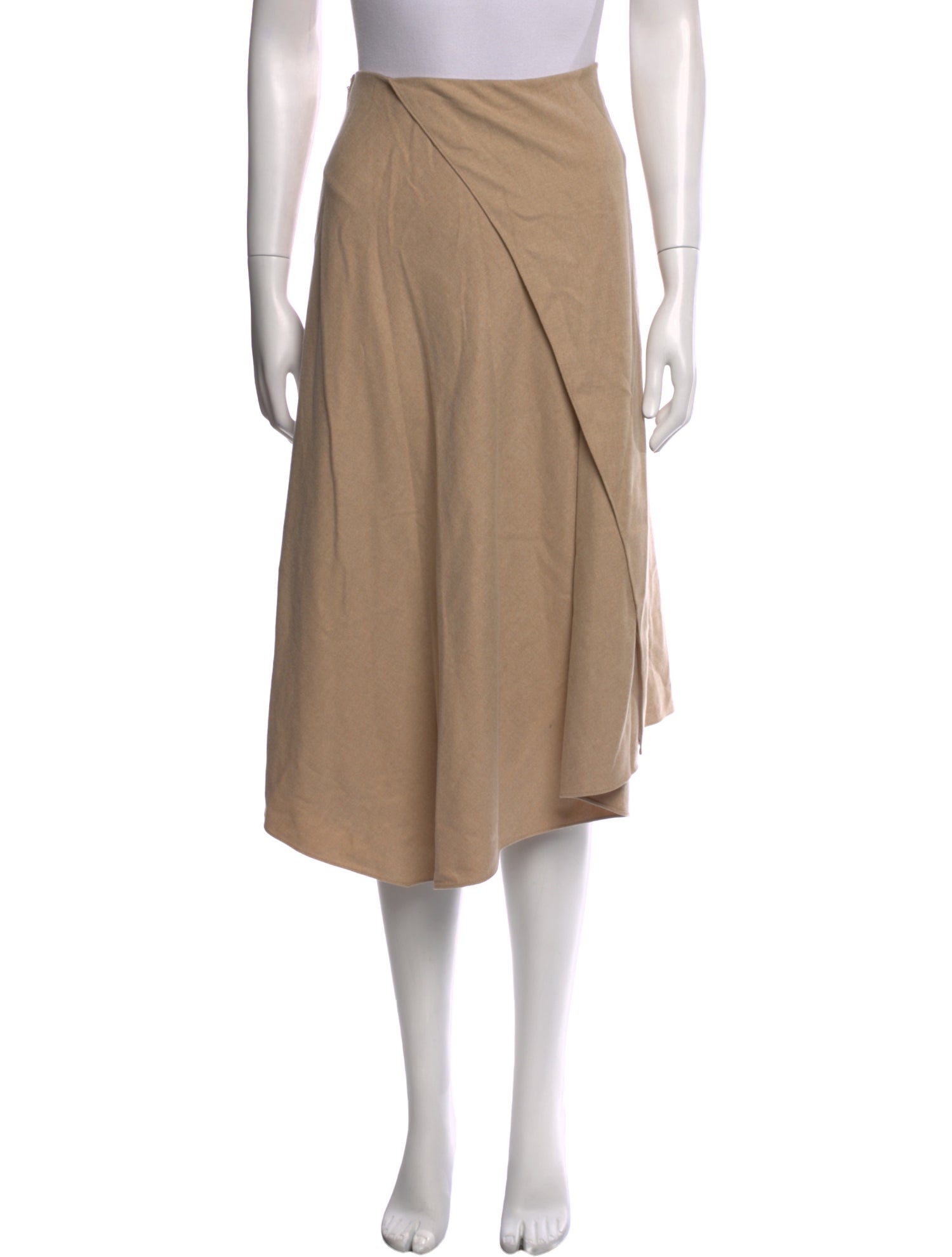 Vince Pleated Accents Midi Length Skirt w/ Tags