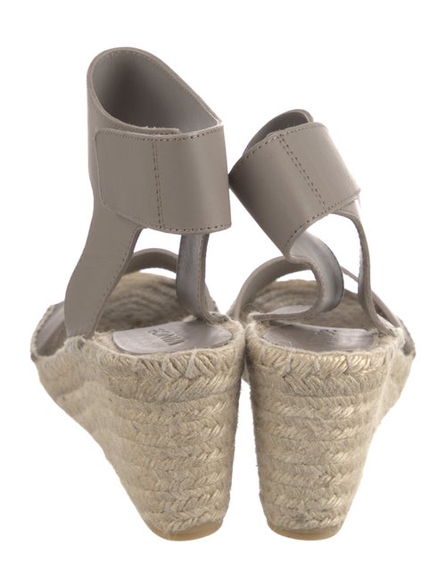 Vince Leather Whipstitch Trim Espadrilles