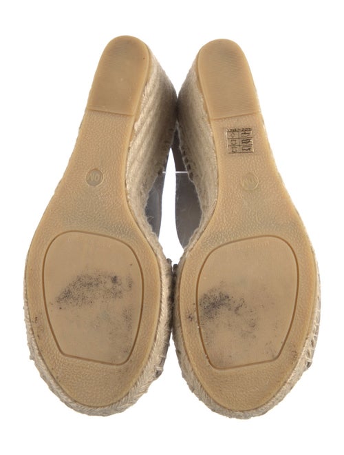 Vince Leather Whipstitch Trim Espadrilles