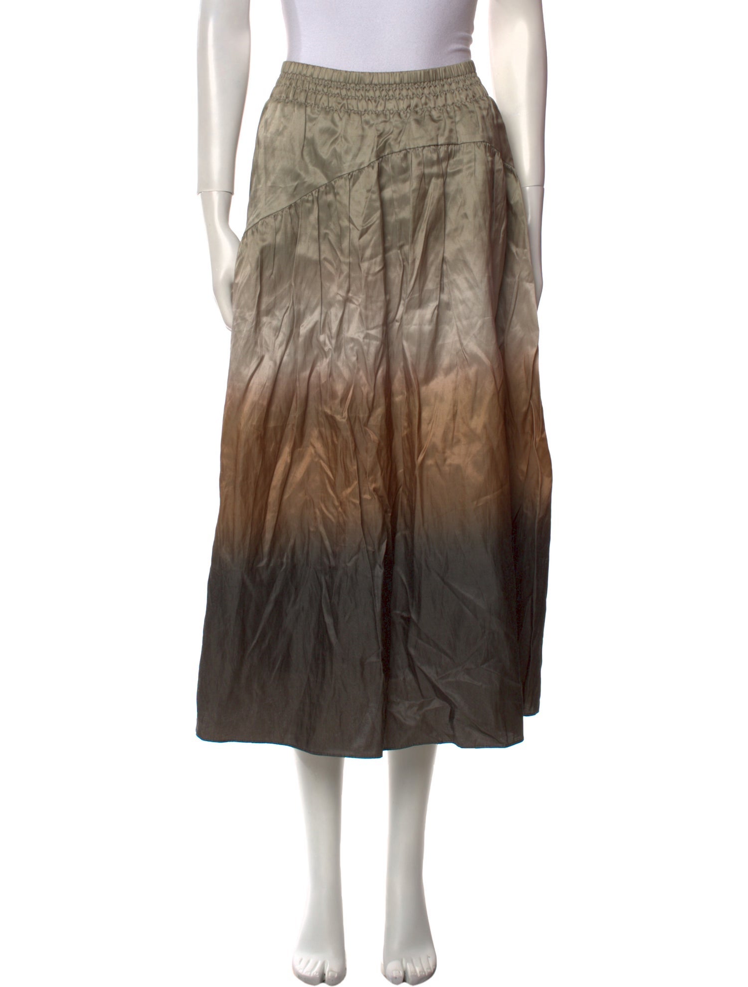 Vince Patterned Midi Length Skirt