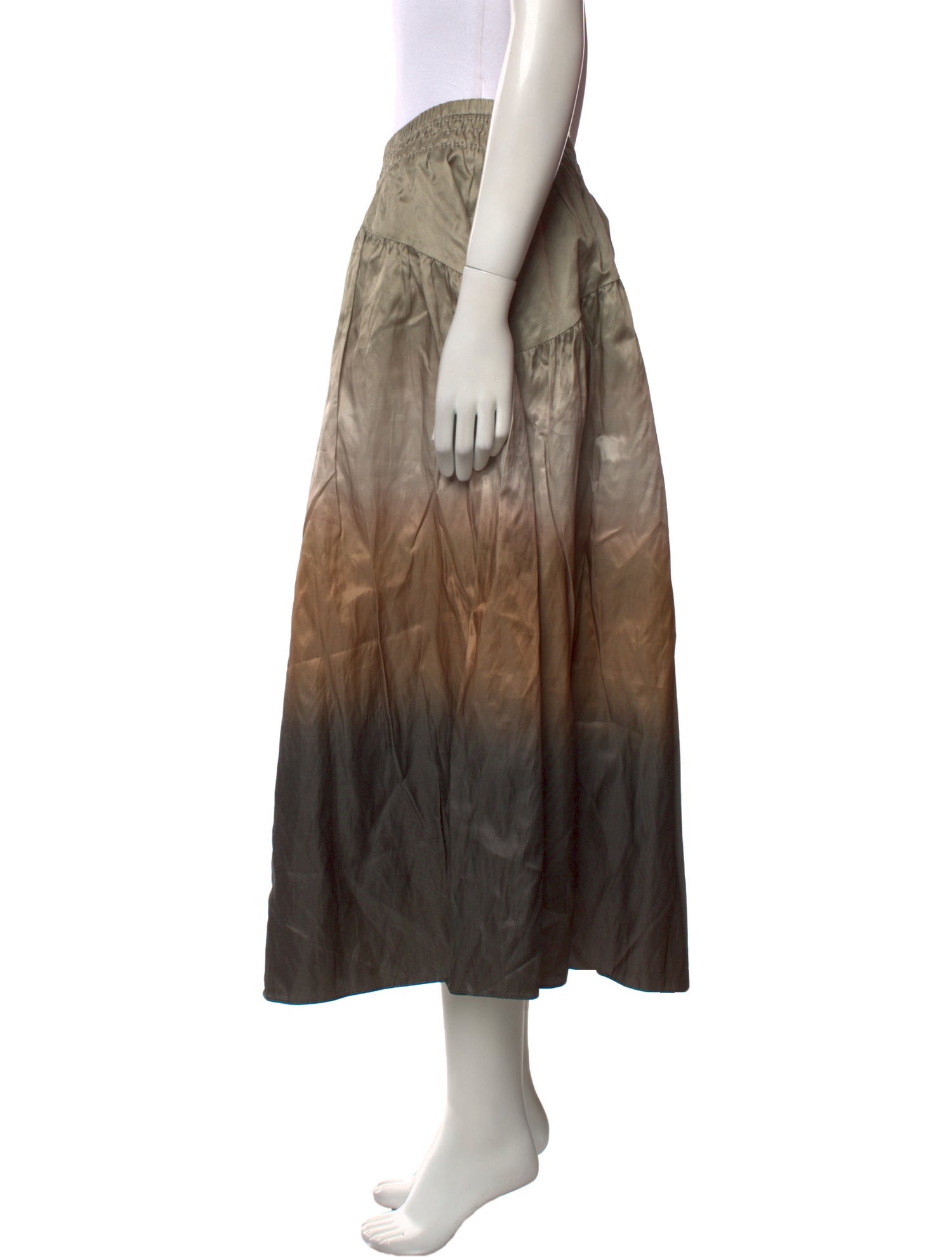 Vince Patterned Midi Length Skirt