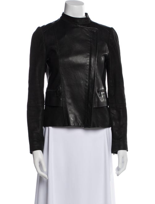 Vince Lamb Leather Biker Jacket