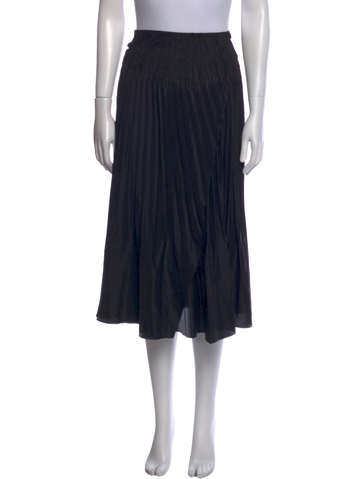 Vince Raw-Edge Trim Midi Length Skirt