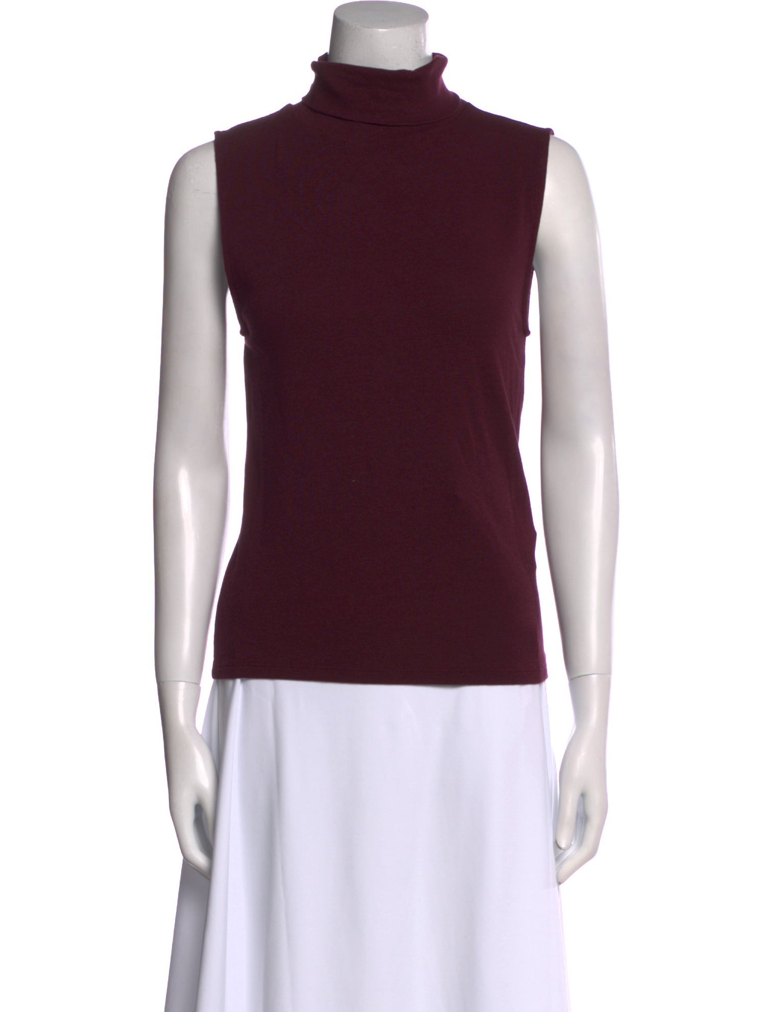 Vince Mock Neck Sleeveless Top