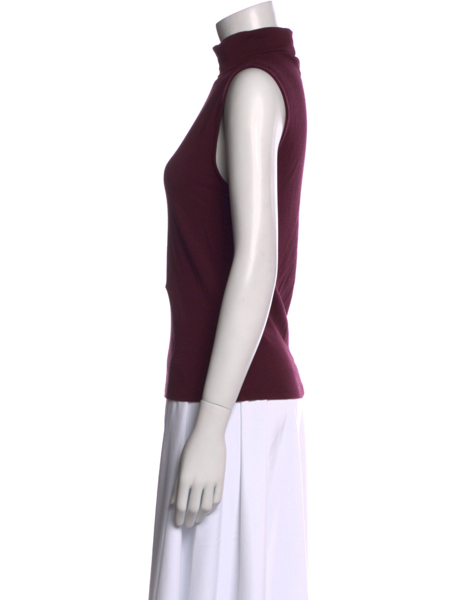 Vince Mock Neck Sleeveless Top