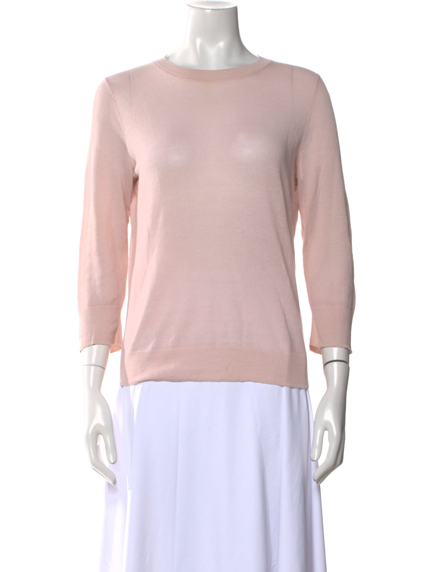 Vince Bateau Neckline Three-Quarter Sleeve Top