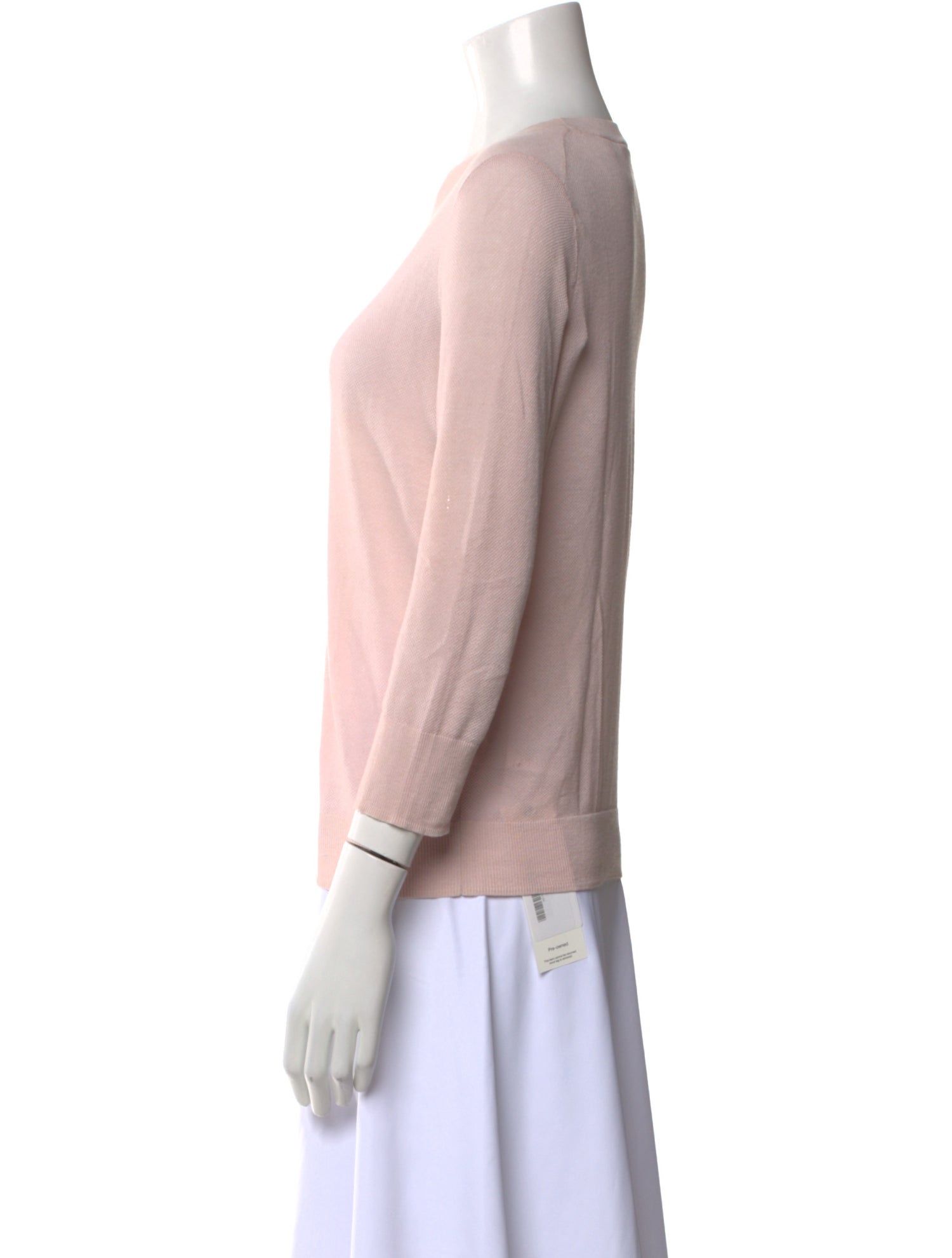 Vince Bateau Neckline Three-Quarter Sleeve Top