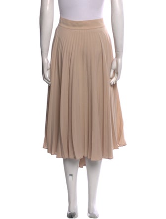 Vince Pleated Accents Midi Length Skirt