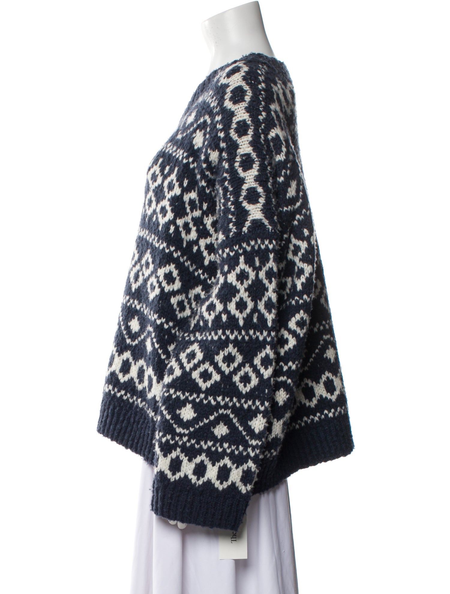 Vince Printed Scoop Neck Sweater