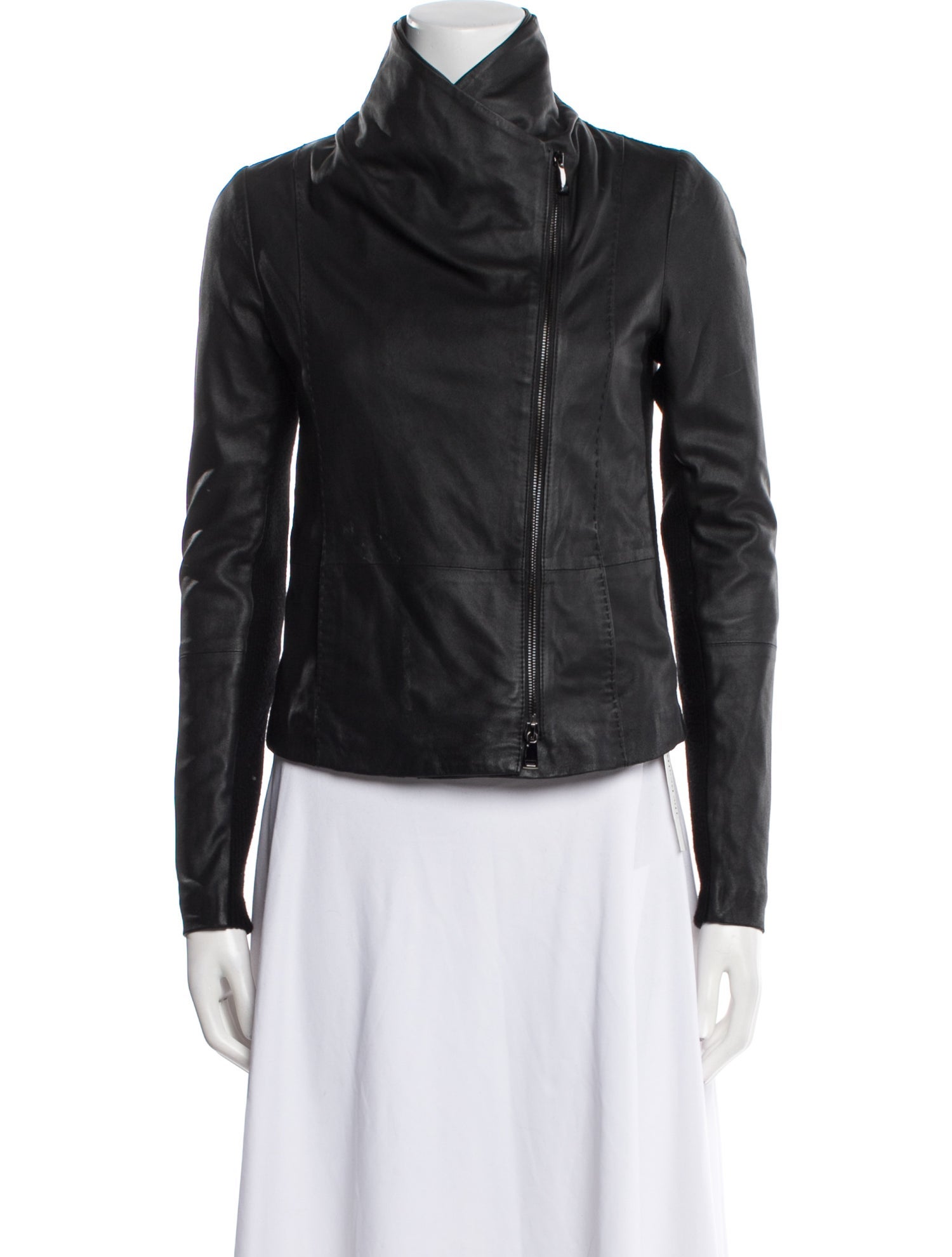 Vince Goat Leather Biker Jacket