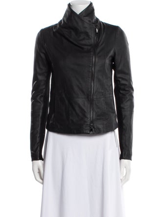 Vince Goat Leather Biker Jacket