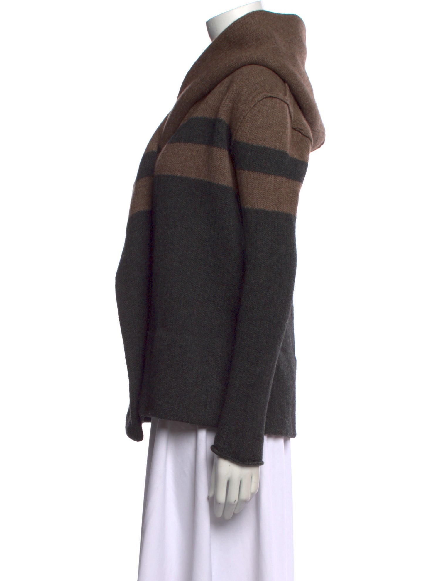 Vince Striped V-Neck Sweater