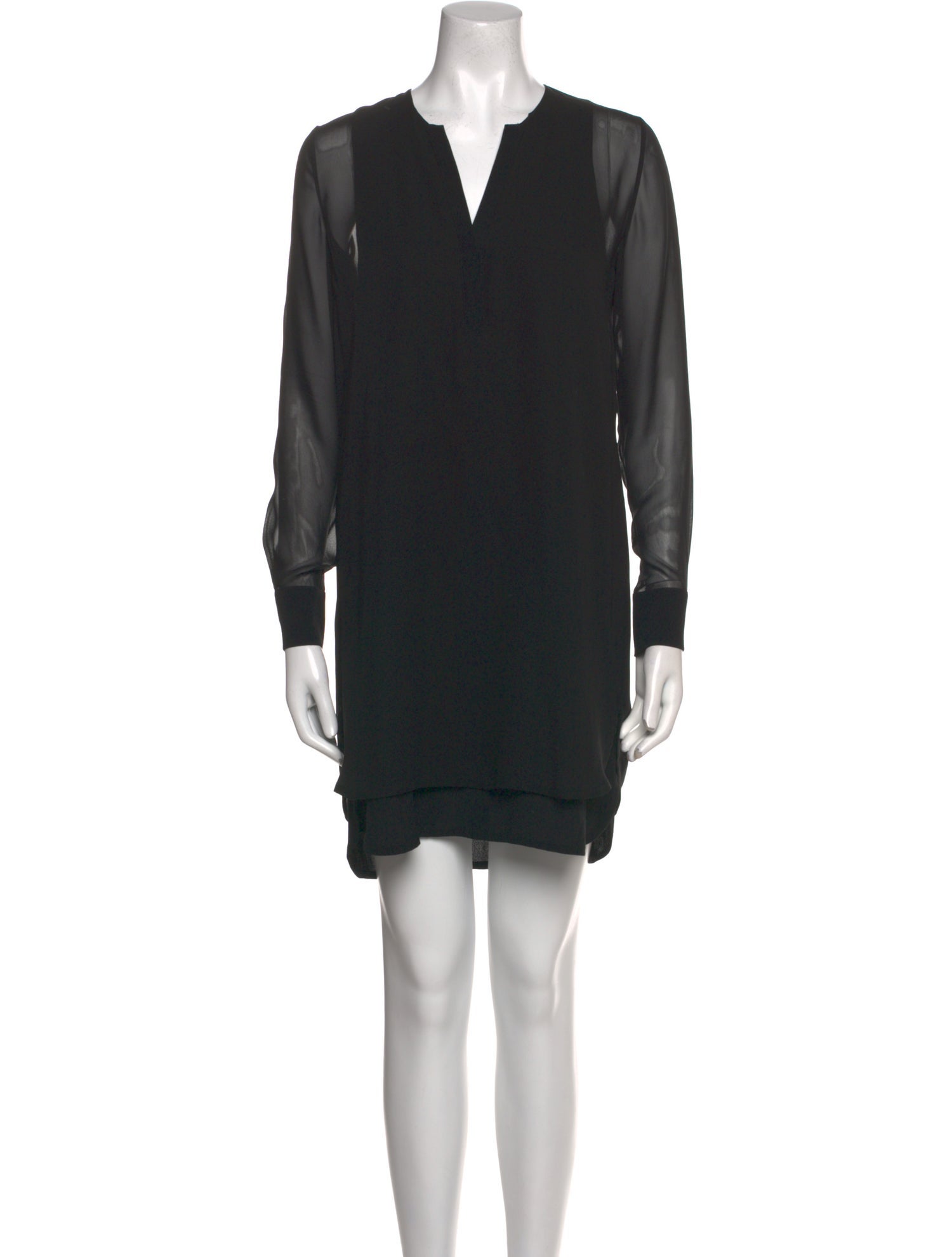 Vince V-Neck Mini Dress