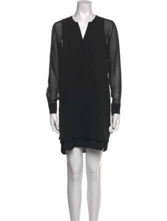 Vince V-Neck Mini Dress