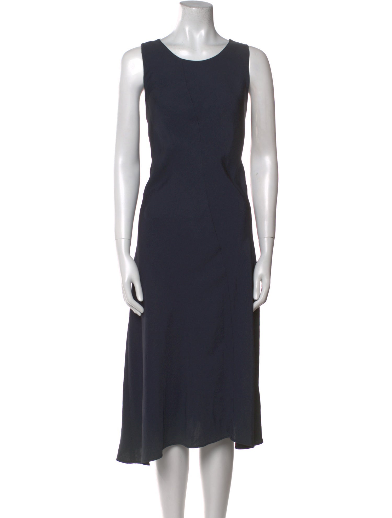 Vince Scoop Neck Midi Length Dress