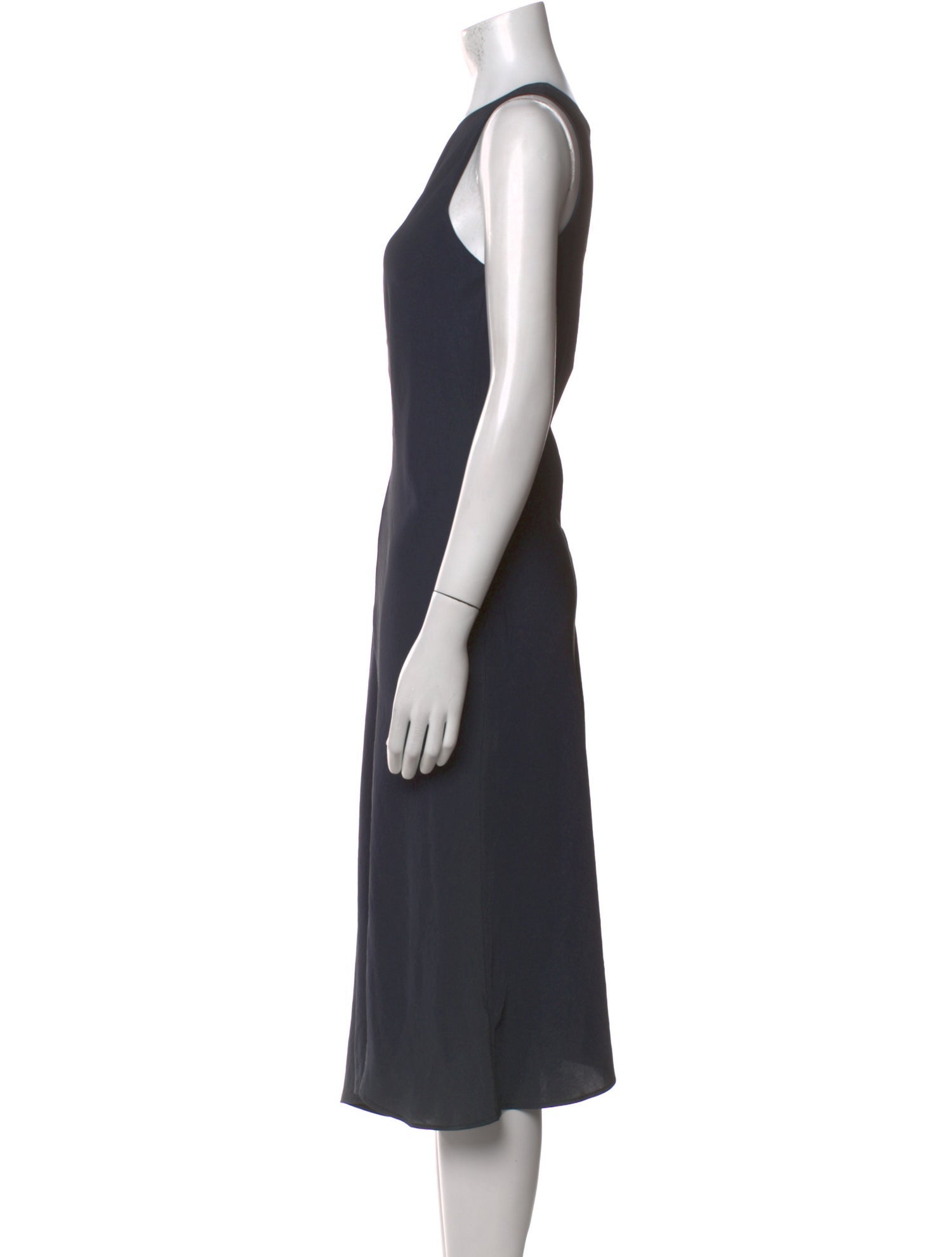 Vince Scoop Neck Midi Length Dress