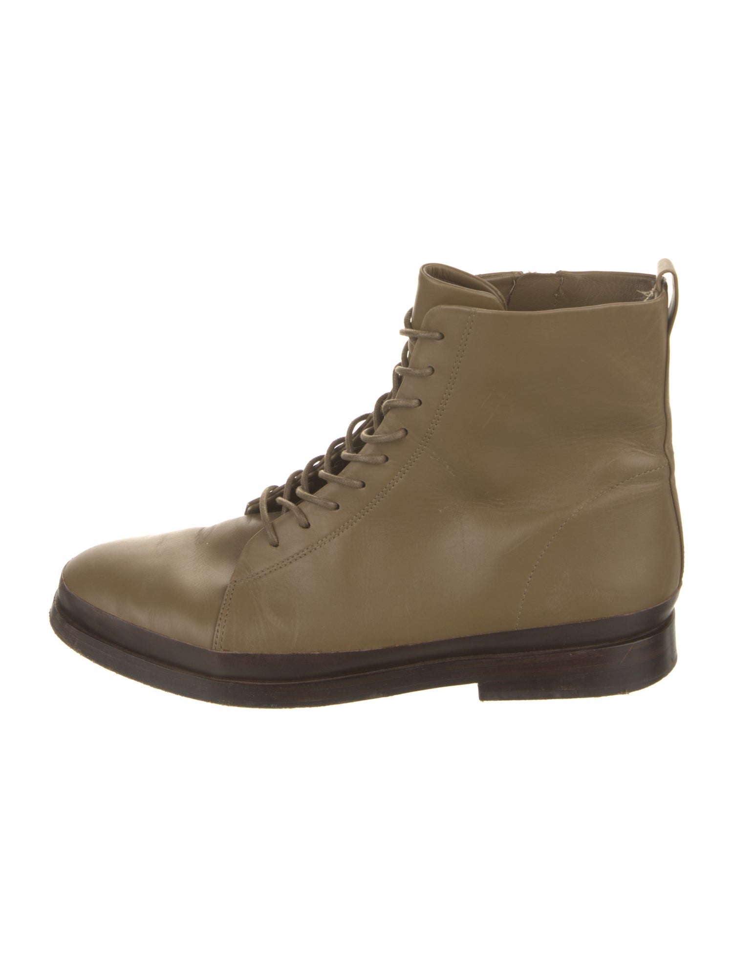 Vince Leather Combat Boots