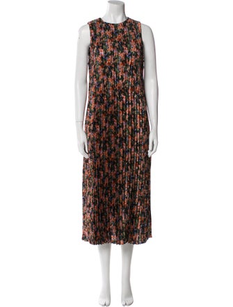 Vince Printed Midi Length Dress