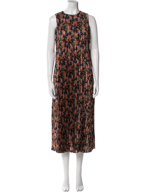 Vince Printed Midi Length Dress