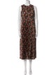 Vince Printed Midi Length Dress